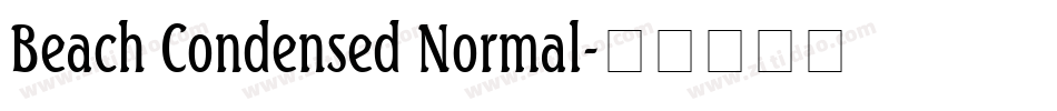 Beach Condensed Normal字体转换